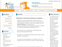 Tablet Screenshot of buergerfunkstudio-oberhausen.de